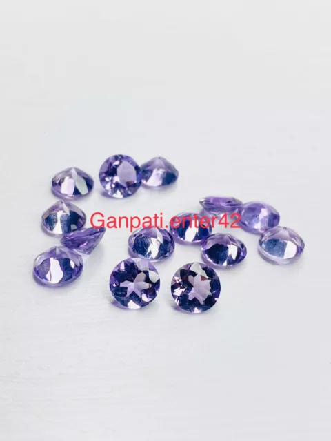 Natürlich Rosa Amethyst Facettiert Rund Schliff 5x5 MM 15 Stück Lose Edelsteine