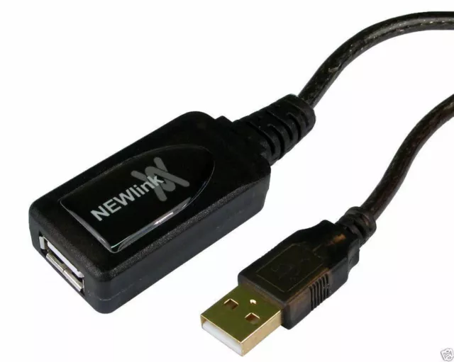 Newlink USB 2.0 Plug and Play aktives Repeaterkabel 15 m