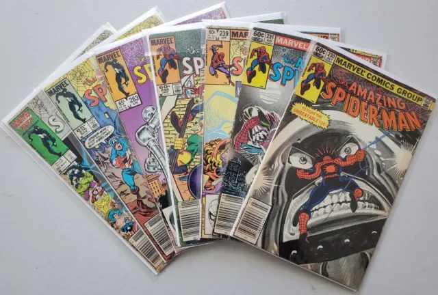 Amazing Spider-Man Lot: #230, #231, #239 (Hobgoblin), #248, #263, #270, #282