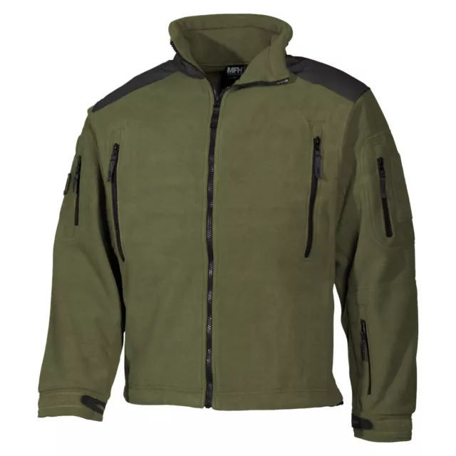 MFH Heavy Strike Fleece Jacket Mens Outdoor Hiking Trekking Fishing OD Green