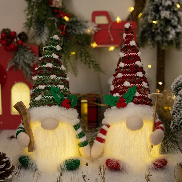 Gift Christmas Doll Light Glowing Faceless Gnome Dolls  Christmas Decoration
