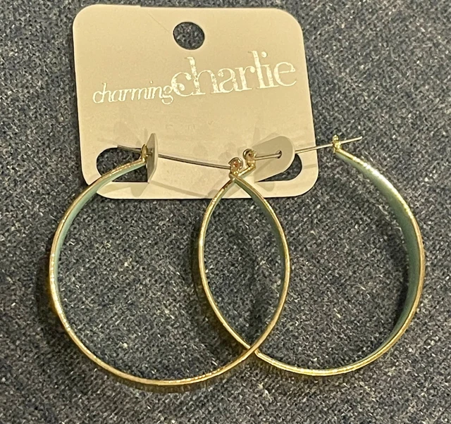 Nwt Charming Charlie Hoop Earrings