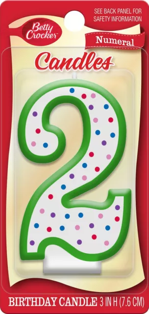 Betty Crocker Numeral Birthday Candle #2