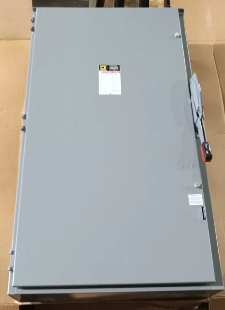 New Square D 400 Amp Safety Switch Disconnect 3R 2P Fusible 240 Vac H225Nr New Square D 400 Amp Safety Switch Disconnect 3R 2P Fusible 240 Vac H225Nr
