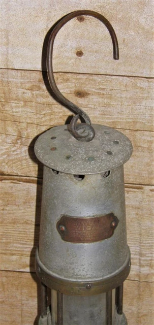 Antique Brass & Aluminum Mining Oil Safety Lamp By J.H Naylor Ltd Wigan 11