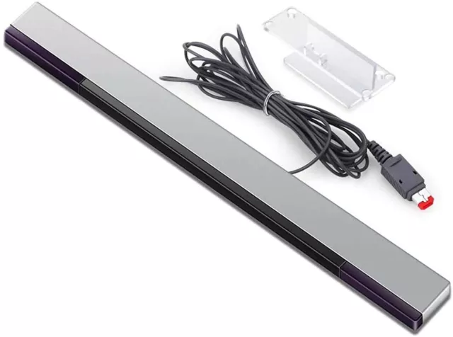 Sensor Bar For Nintendo Wii & Wii U With Stand Wired Infrared Receiver - New