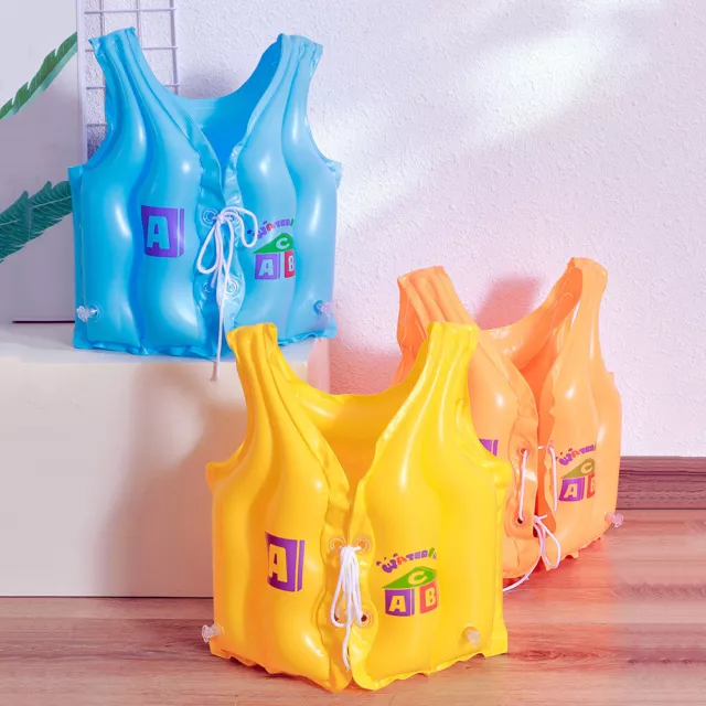 fr Children Life Vest PVC Inflatable Water Sports Life Suit Baby Swimming Traini