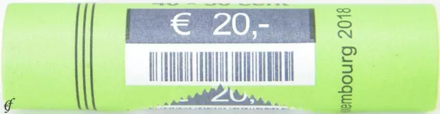 Luxemburg Rolle 50 Cent 2018 mit 40 Münzen prägefrisch