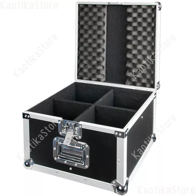 FLIGHT CASE per FARI PAR a LED CAMBIACOLORI DMX VALIGIA BAULE luci testa mobile