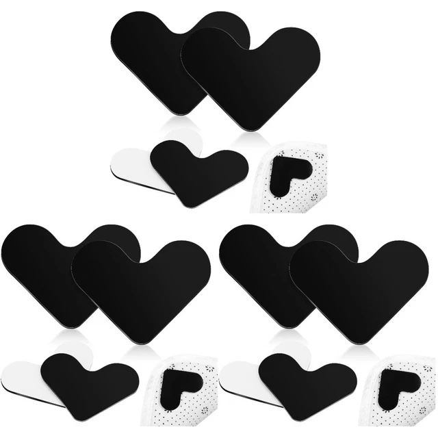 12 ud. soportes para alfombras forma de corazón pegatinas lavables para alfombras
