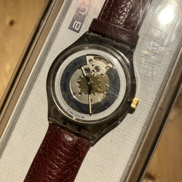 Swatch Uhr Automatic 1991 - SAM100 Rubin - 1st series - new