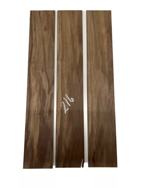 3 Pack, Black Walnut Thin Stock Lumber Board - 24"x4"x1/8" -#216