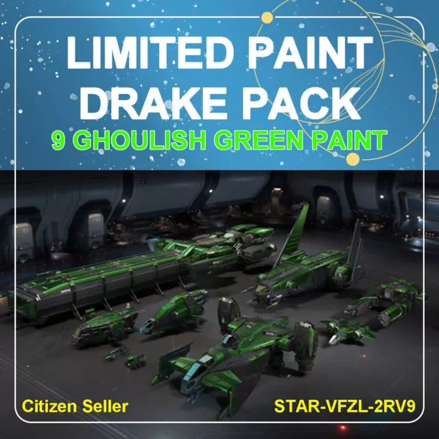 Star Citizen Paints - Drake Pack 9 Ghoulish Green Limited Paint