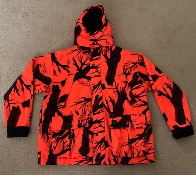 BROWNING BLAZE ORANGE Camo Hydro Fleece Gore-Tex Hunting Jacket Size Xl - Used $33.00 - PicClick