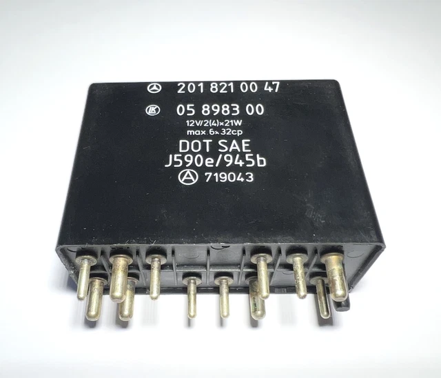 Turn Signal Flasher Wiper Relay For Mercedes-Benz W201 / W124 - Replaces OEM 2018210047, 05898300, 60215001