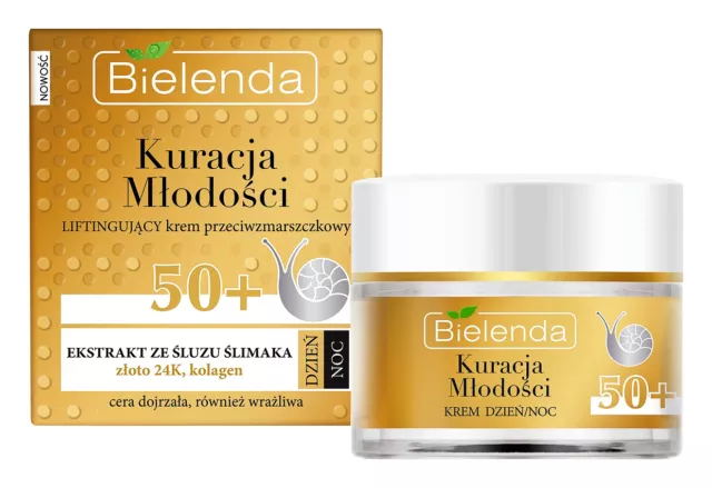 BIELENDA Antifaltencreme 50+ Schneckenschleimextrakt für reife Haut 50 ml TOP