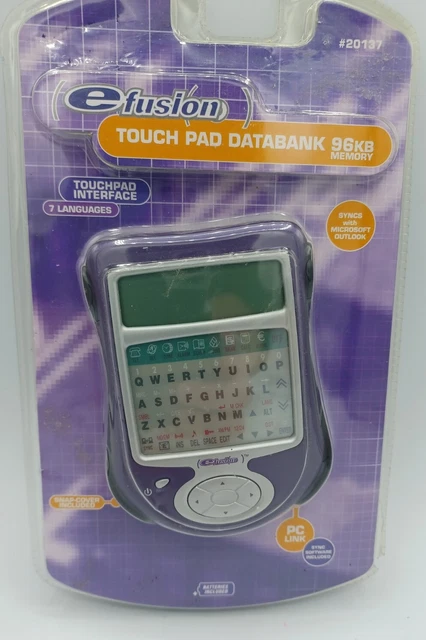 Efusion Touch Pad Databank 96 Kb Memory pc Link 7 languages new Senario 2001