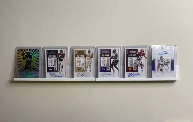 4Pack Wall Mounted Shelf - Trading & Collectable Cards - 25cm Trading Card Shelf 3