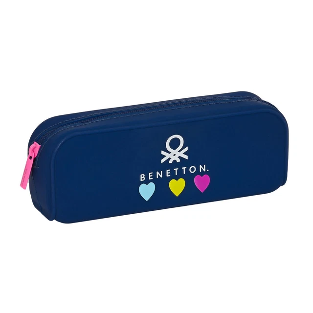 Schulmäppchen Benetton Love Marineblau [18.5 x 7.5 x 5.5 cm]