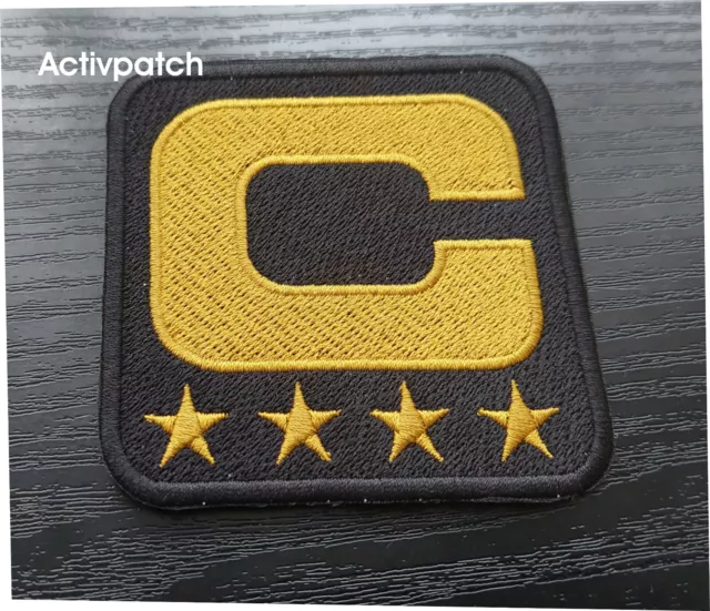 Jacksonville Jaguars Captain C patch C-gold 4 star gold NFL Football Superbowl