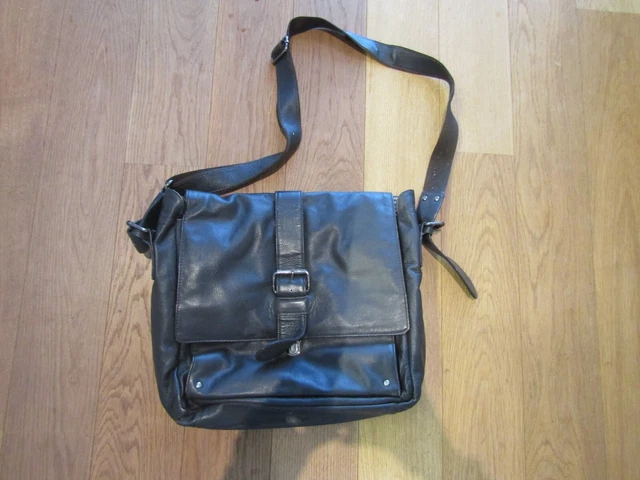 Pride & Soul Umhängetasche Business Schultertasche Aktentasche - dunkelbraun