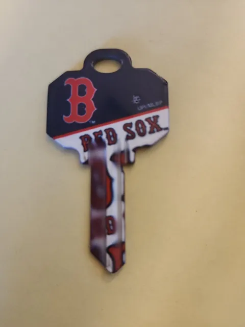Boston Red Sox MLB house key blank Schlage