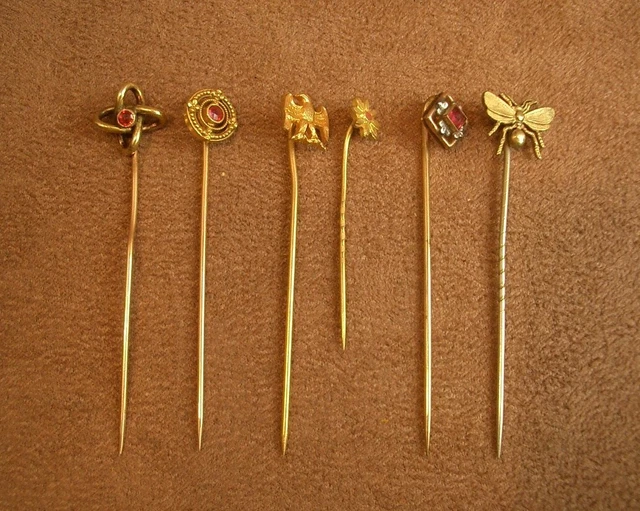 Broche Barrette Ancienne Art Nouveau En Plaqué Or Avec Perle - Signée Oria - Occasion