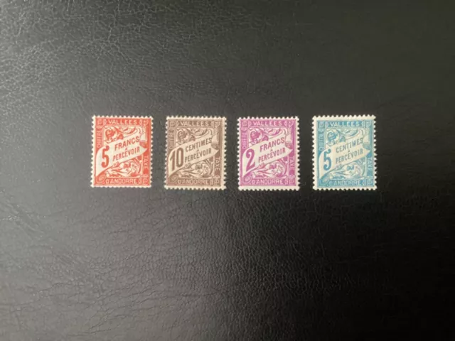 Timbres Taxe d'Andorre n°17 à 20 neufs*