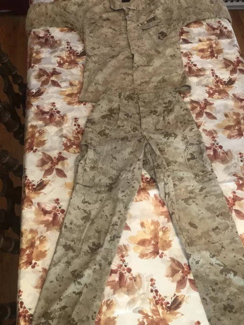 USMC Desert Marpat Utility Uniform Blouse & Trousers (B) Sm-Reg bls, Sm-Sht Trs.