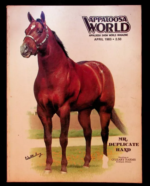 VINTAGE APPALOOSA SHOW World Magazine April 1983 Horses O'Leary Farms ...