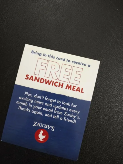 Zaxby's Sanddwich Meal Voucher  FREE SHIPPING (No Expiration)
