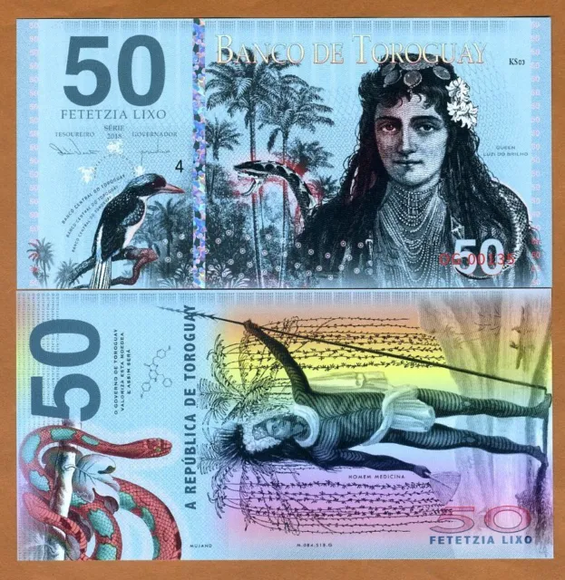 Toroguay 50 Lixo, 2018 POLYMER Limited Private Issue of 500 pcs Snake, Warrior