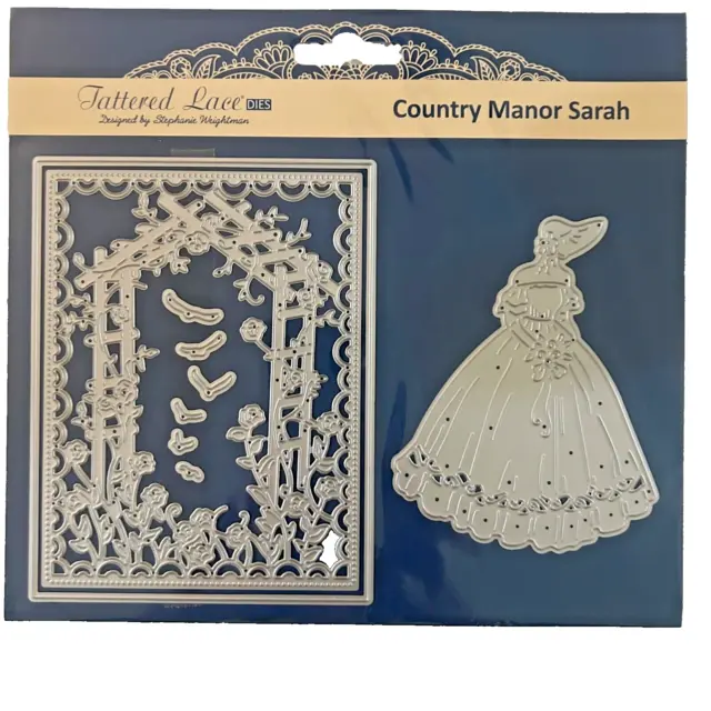 Tattered Lace Die Angelique Border Wafer Thin Detailed Lacy Lacey