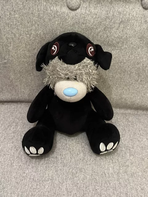 Me To You Plush Bear Dressed as a Black Pug Dog Puppy Soft Plush Toy - 8" R51