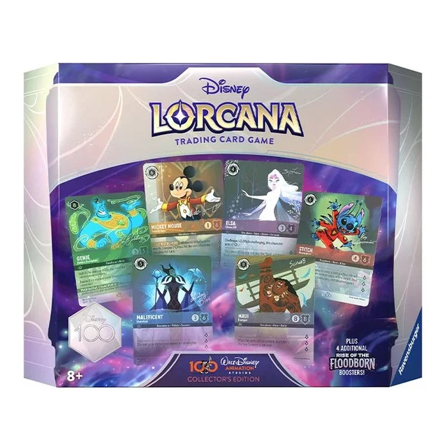 DISNEY 100 COLLECTOR Lorcana Rise Of The Floodborn Gift Set CONFIRMED PRE ORDER £169.99 DISNEY 100 COLLECTOR Lorcana Rise Of The Floodborn Gift Set CONFIRMED PRE ORDER £169.99