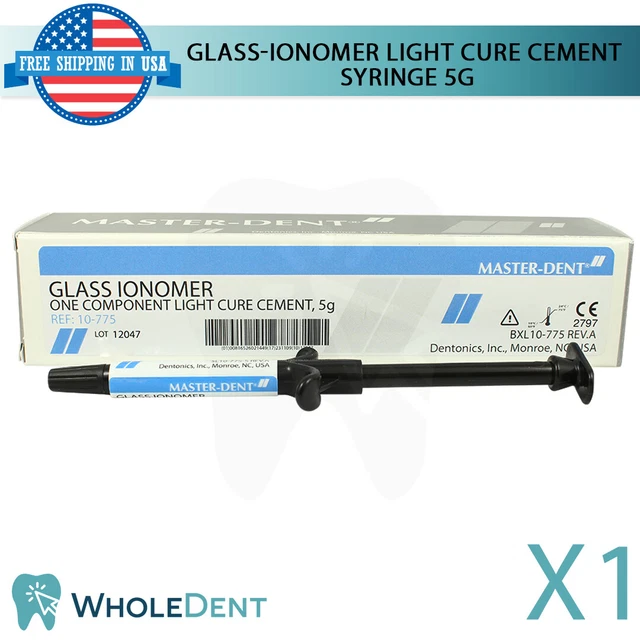 GLASS IONOMER CEMENT Dental Restoration Light Cure Fluoride Crowns