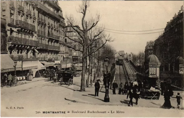 CPA PARIS 18e Montmartre comic book Rochechouart le metro (1249842)