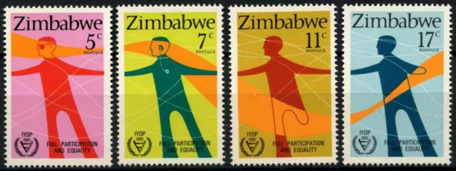 Zimbabwe 1981 SG#602-605 Year Of Disabled Persons MNH Set #D50876