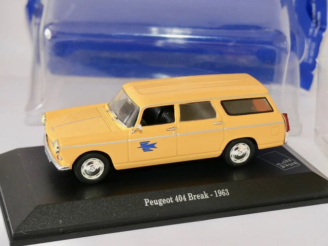 PEUGEOT 404 BREAK 1963 PTT LA POSTE UNIVERSAL HOBBIES ATLAS 1:43 blister