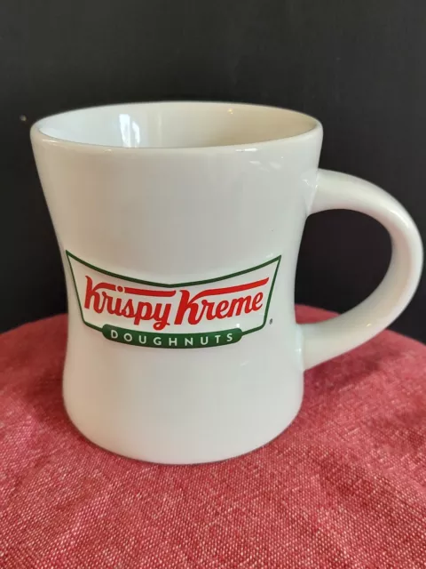 Nice Krispy Kreme Doughnuts Coffee Mug Cup BIG Heavy Raised Logos 14oz