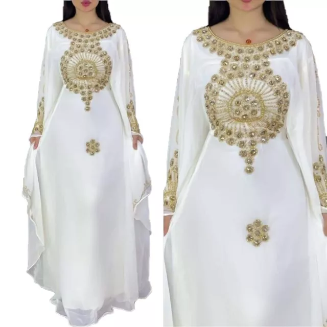 SALE Nuovo abito marocchino Dubai Kaftans Farasha Abaya Abito lungo molto...