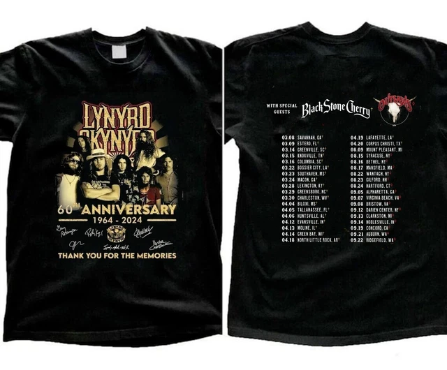 LYNYRD SKYNYRD ZZ Top Tour 2024 TShirt, Lynyrd Skynyrd Unisex Full