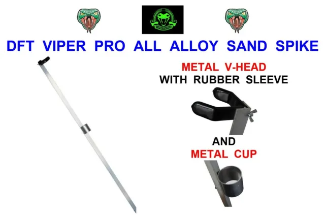 3ft VIPER PRO ALL ALLOY SAND SPIKE SURF BEACH SEA FISHING BEACHCASTER ROD REST