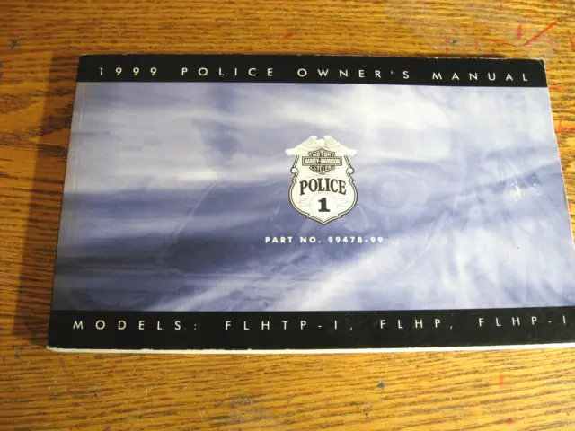 1999 Harley-Davidson Police Owner's Owners Manual FLHTP FLHP Electra Glide NEW