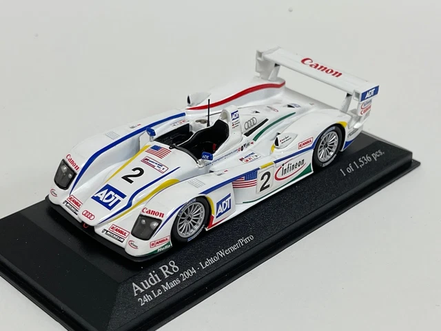 Audi R8 24h Le Mans 2004 Champion Racing Pirro - MINICHAMPS 1:43