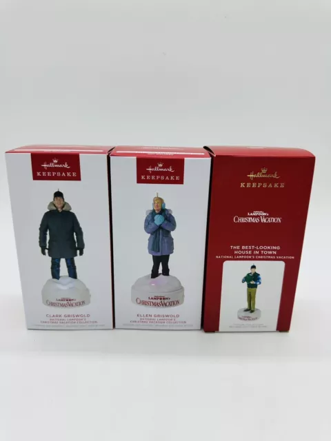 Hallmark Keepsake Christmas Vacation Collection Set of 3 NEW Ornaments NIB