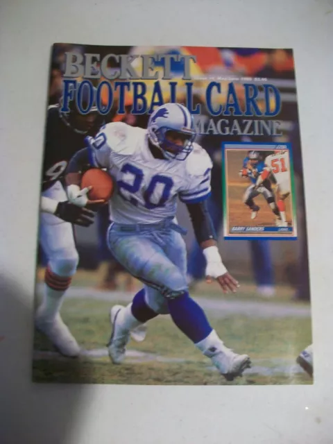 Beckett Football Card Monthly - BARRY SANDERS- #4 -  May/June 1990