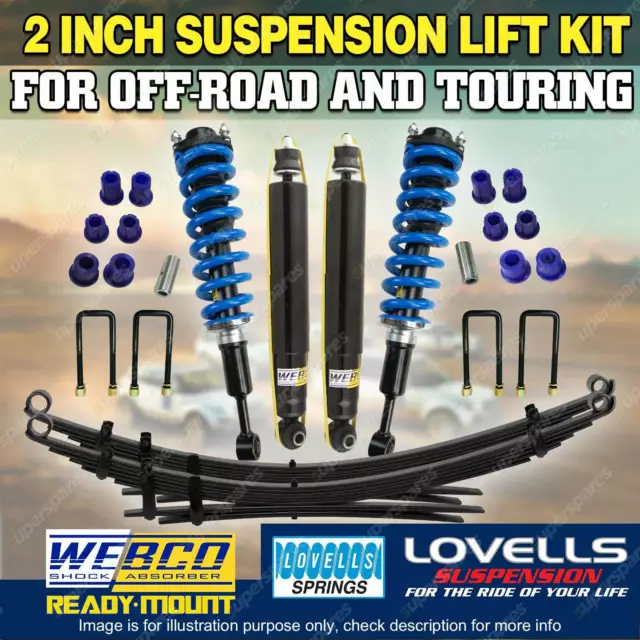 2" 50mm Webco Complete Strut Suspension Lift Kit for Toyota Hilux KUN26 GGN25