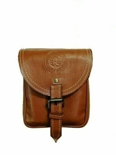 Brand New Leather Magnetic Tank Bag Pouch For Royal Enfield Tan Color