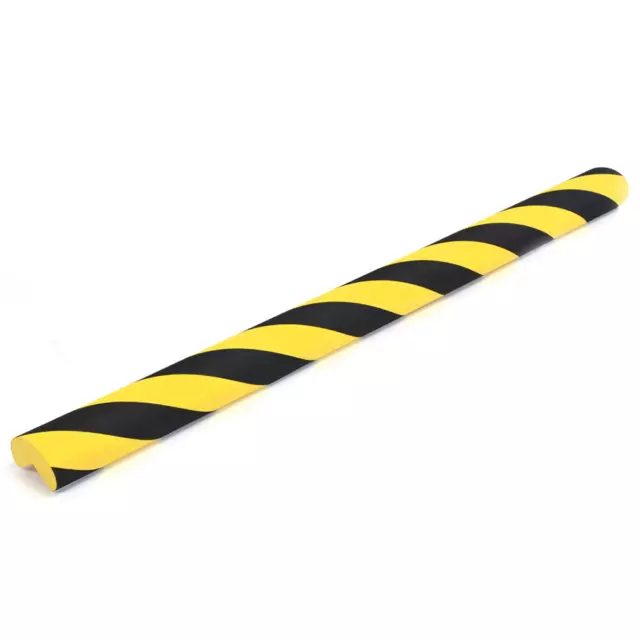 METALWORKS CORNER PROTECTION, WALL WITH ADHESIVE 3M BLACK/YELLOW 75cm X 40mm